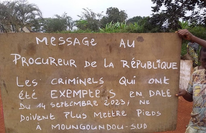 La ville de Moungoundou-Sud en colère proteste contre la décision de justice qui a libéré les trafiquants d’organes humains