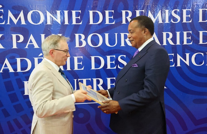 Congo - Préservation de l'environnement : Denis Sassou N'Guesso reçoit le Prix Paul Bourdarie de l'Académie des sciences d'Outre-mer 