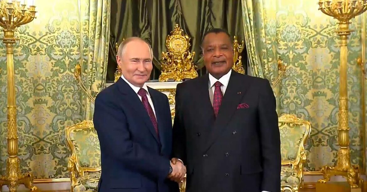 Tête-à-tête Vladimir Poutine-Denis Sassou N’Guesso sur des sujets d’intérêts communs