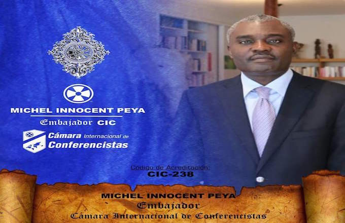 Encore une récompense pour l'écrivain congolais le Docteur Michel Innocent PEYA 